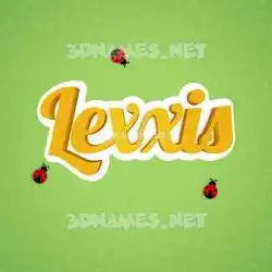 lexxis in Ladybugs style - 3D name wallpaper
