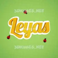 leyas in Ladybugs style - 3D name wallpaper