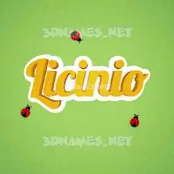 licinio in Ladybugs style - 3D name wallpaper