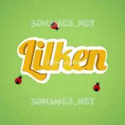 lilken in Ladybugs style - 3D name wallpaper