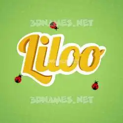 liloo in Ladybugs style - 3D name wallpaper