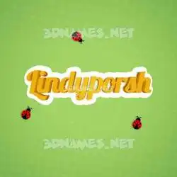 lindyporsh in Ladybugs style - 3D name wallpaper