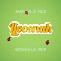 ljooonah in Ladybugs style - 3D name wallpaper