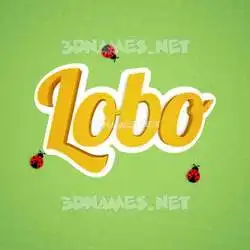 lobo in Ladybugs style - 3D name wallpaper