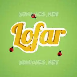 lofar in Ladybugs style - 3D name wallpaper