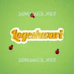 logeshwari in Ladybugs style - 3D name wallpaper