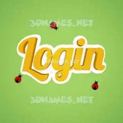 login in Ladybugs style - 3D name wallpaper