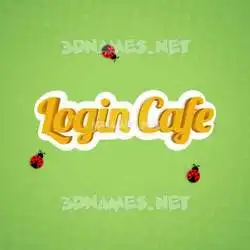 login cafe in Ladybugs style - 3D name wallpaper
