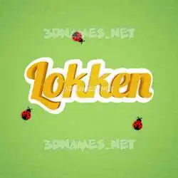 lokken in Ladybugs style - 3D name wallpaper