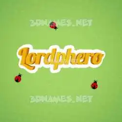 lordphero in Ladybugs style - 3D name wallpaper