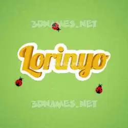 lorinyo in Ladybugs style - 3D name wallpaper
