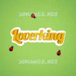 loverking in Ladybugs style - 3D name wallpaper