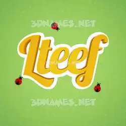 lteef in Ladybugs style - 3D name wallpaper
