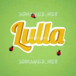 lulla in Ladybugs style - 3D name wallpaper
