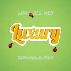 luxury in Ladybugs style - 3D name wallpaper
