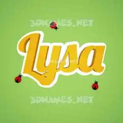 lysa in Ladybugs style - 3D name wallpaper