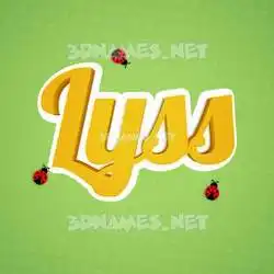 lyss in Ladybugs style - 3D name wallpaper