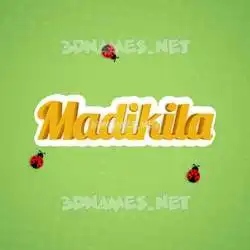 madikila in Ladybugs style - 3D name wallpaper