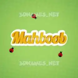 mahboob in Ladybugs style - 3D name wallpaper
