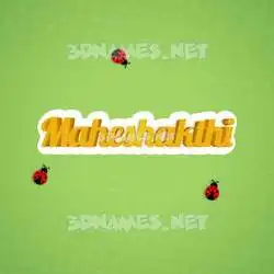 maheshakthi in Ladybugs style - 3D name wallpaper