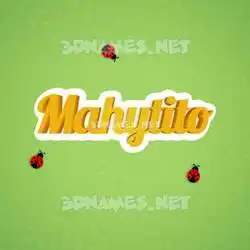 mahytito in Ladybugs style - 3D name wallpaper