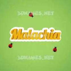 malachia in Ladybugs style - 3D name wallpaper