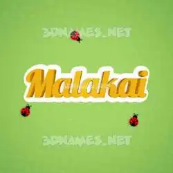 malakai in Ladybugs style - 3D name wallpaper