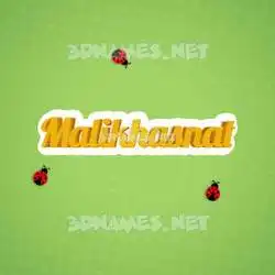 malikhasnat in Ladybugs style - 3D name wallpaper