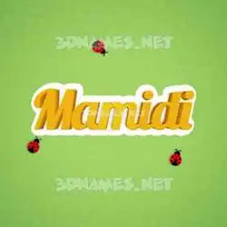mamidi in Ladybugs style - 3D name wallpaper