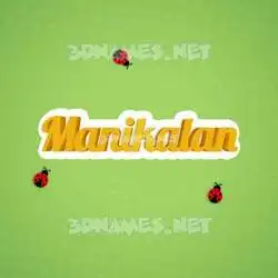 manikalan in Ladybugs style - 3D name wallpaper