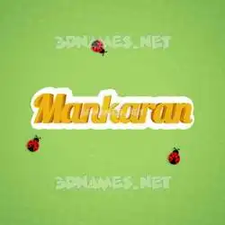 mankaran in Ladybugs style - 3D name wallpaper