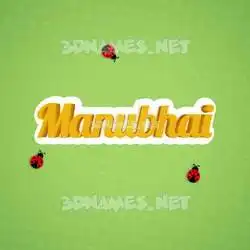 manubhai in Ladybugs style - 3D name wallpaper