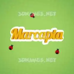 marcapta in Ladybugs style - 3D name wallpaper