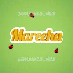 mareeha in Ladybugs style - 3D name wallpaper