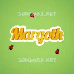 margoth in Ladybugs style - 3D name wallpaper