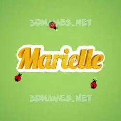 marielle in Ladybugs style - 3D name wallpaper