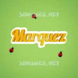 marquez in Ladybugs style - 3D name wallpaper