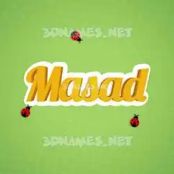 masad in Ladybugs style - 3D name wallpaper