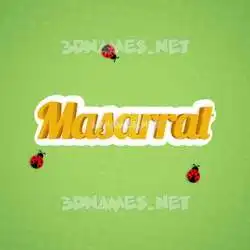 masarrat in Ladybugs style - 3D name wallpaper