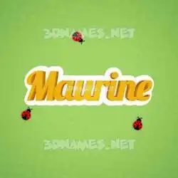 maurine in Ladybugs style - 3D name wallpaper