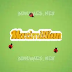 maximillian in Ladybugs style - 3D name wallpaper