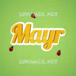 mayr in Ladybugs style - 3D name wallpaper
