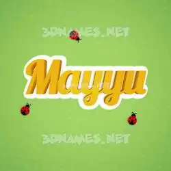 mayyu in Ladybugs style - 3D name wallpaper