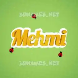 mehmi in Ladybugs style - 3D name wallpaper