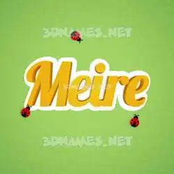 meire in Ladybugs style - 3D name wallpaper