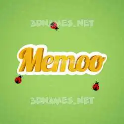 memoo in Ladybugs style - 3D name wallpaper