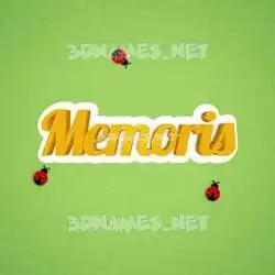 memoris in Ladybugs style - 3D name wallpaper