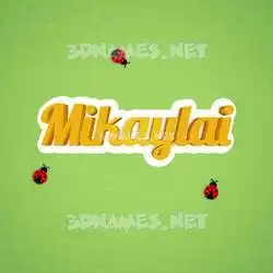 mikaylai in Ladybugs style - 3D name wallpaper