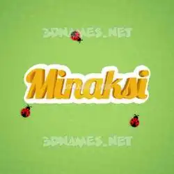 minaksi in Ladybugs style - 3D name wallpaper