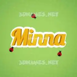minna in Ladybugs style - 3D name wallpaper